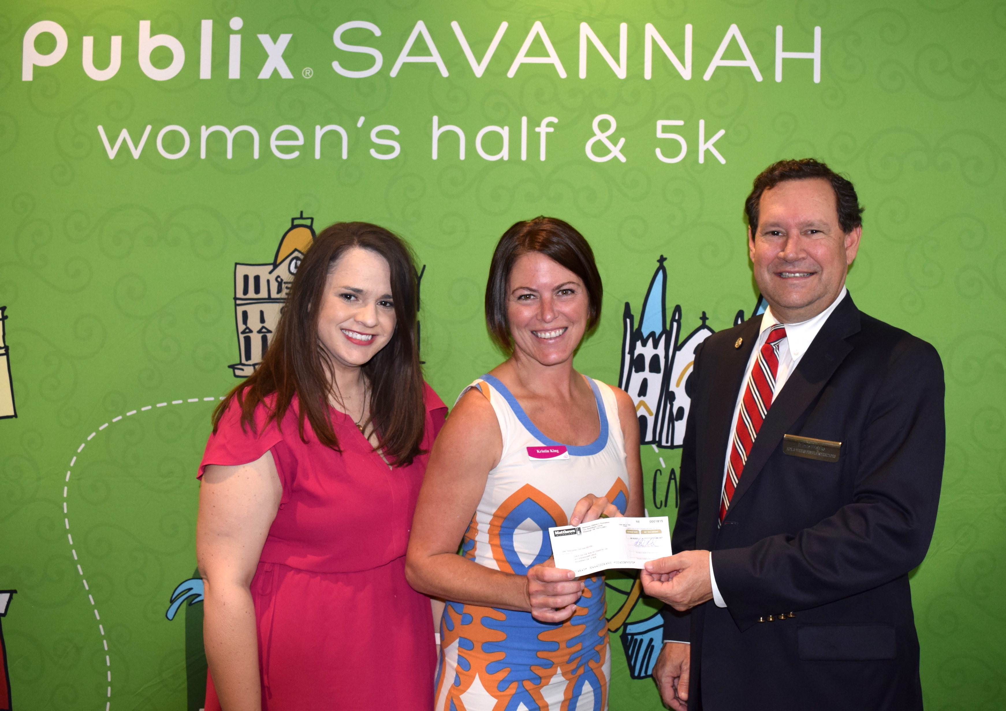 Fox & Weeks presents Matthews Children’s Foundation  grant to Girls on The Run of Coastal Georgia and the Lowcountry